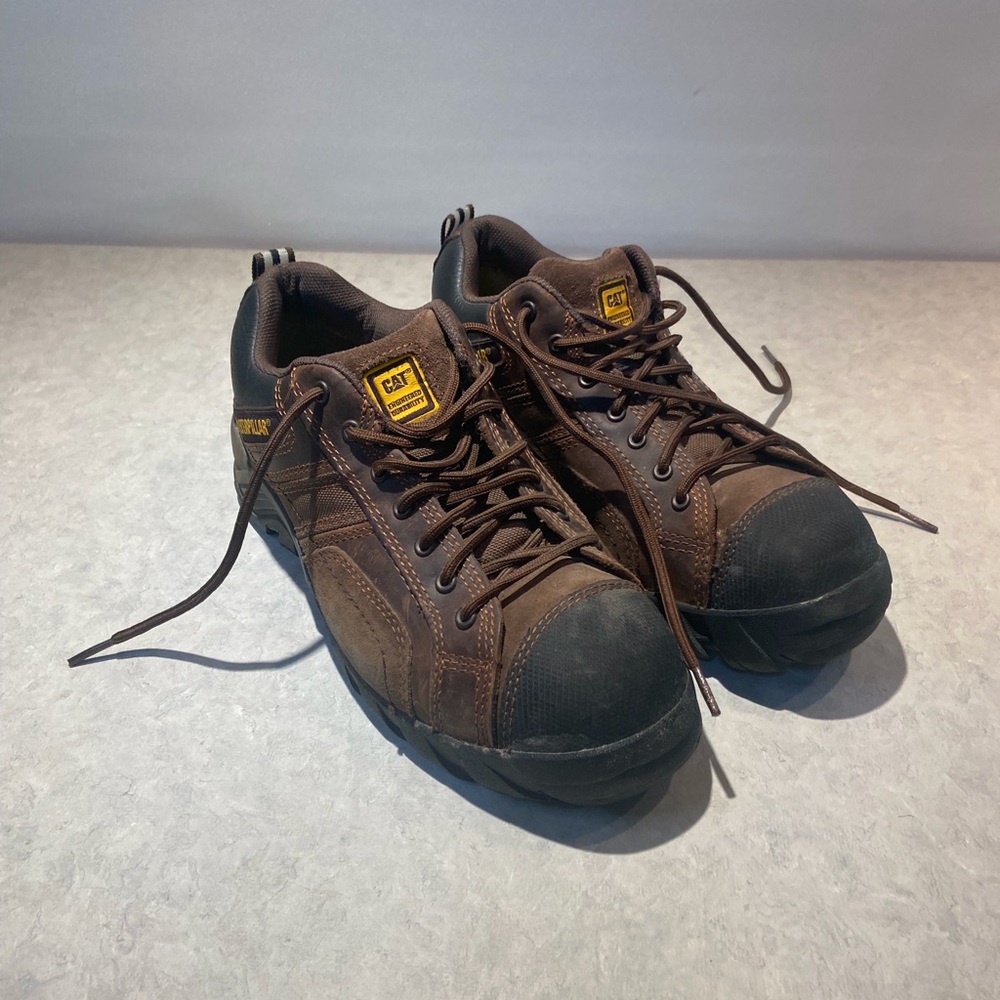 Men’s Caterpillar Composite Safety Toe Shoe/Boot Size 9 1/2 Wide Width